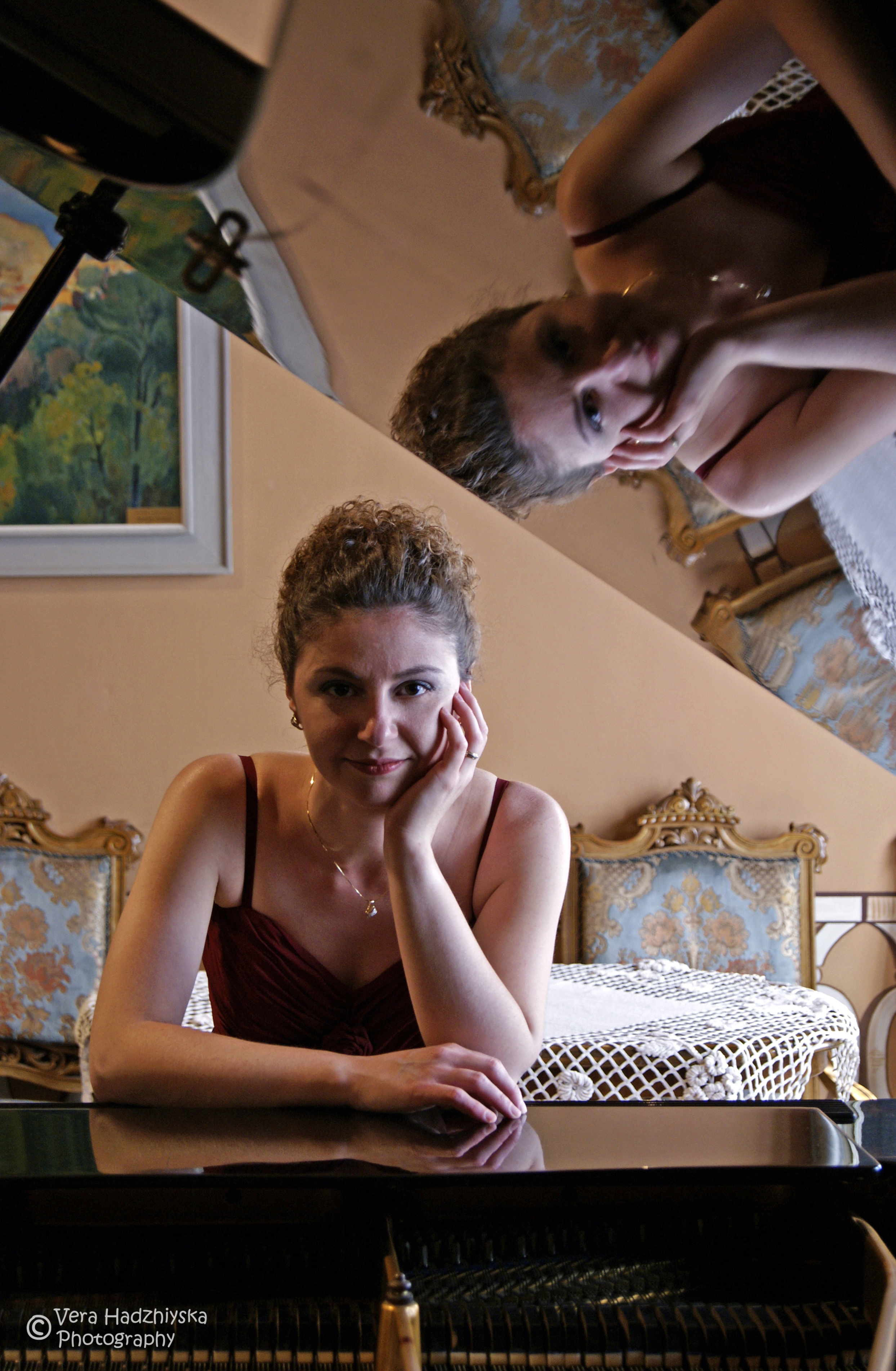 Dr. Denitsa VanPelt at the piano
